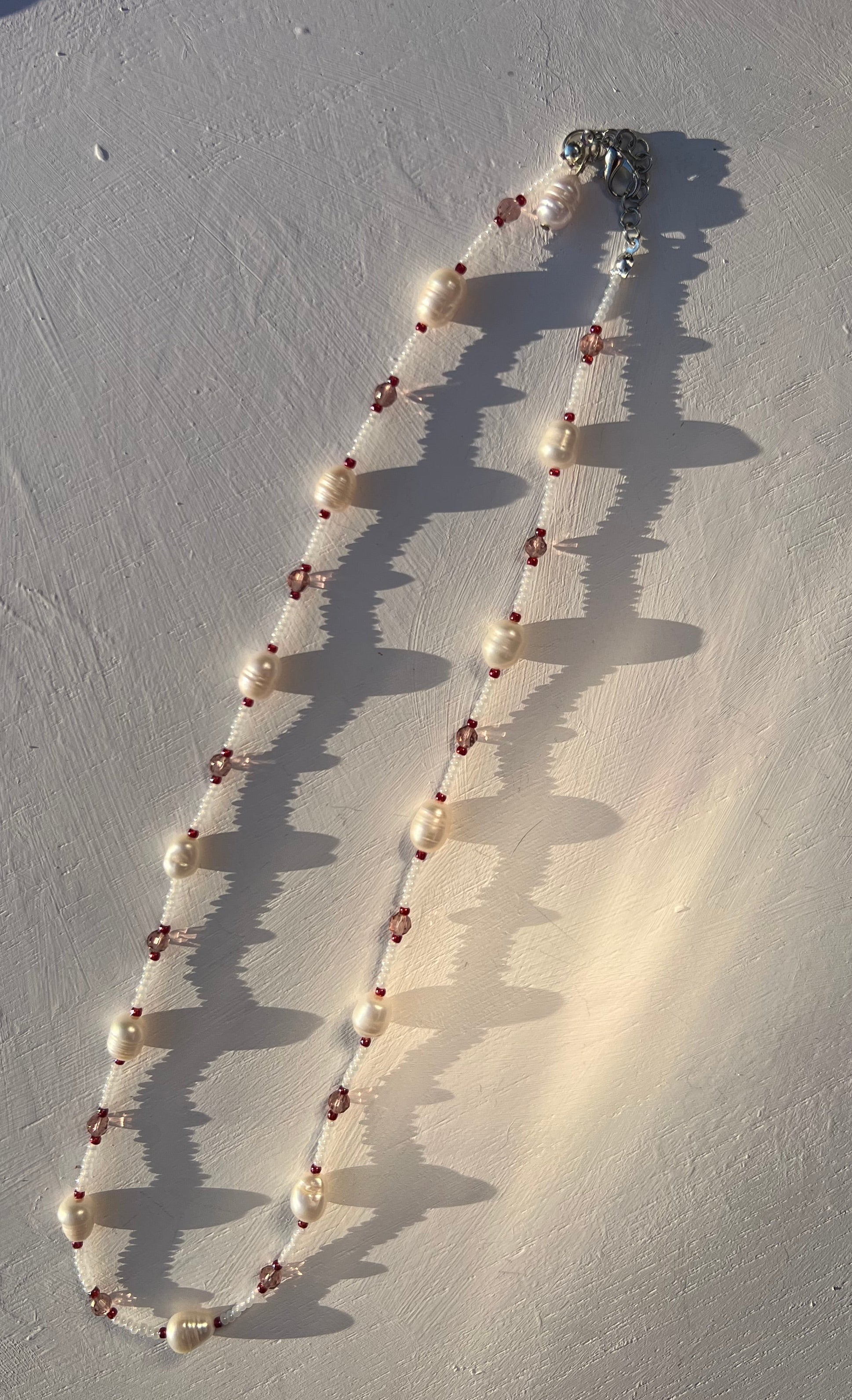 Beaded Pearl Necklace