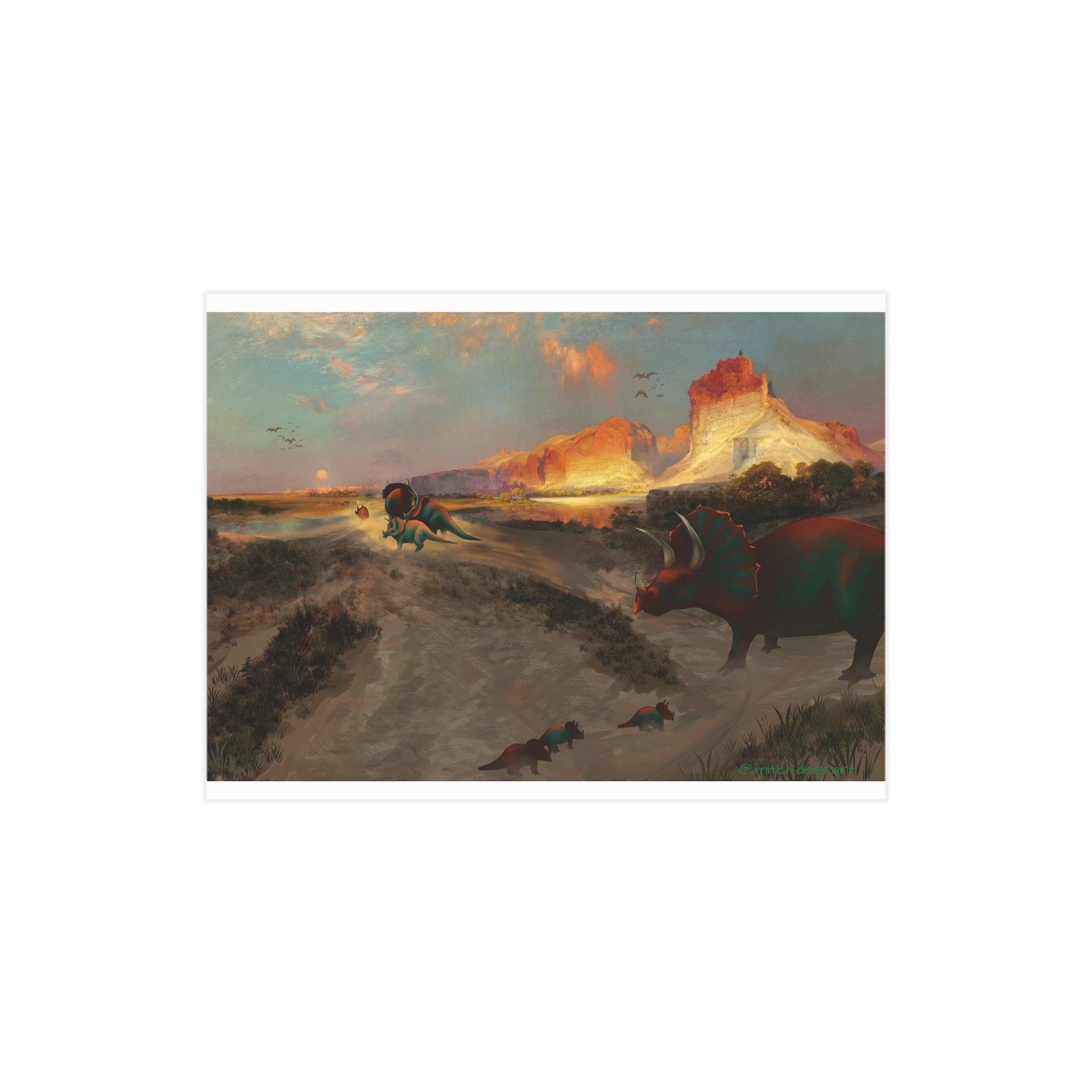 Triceratops Creek (Print)
