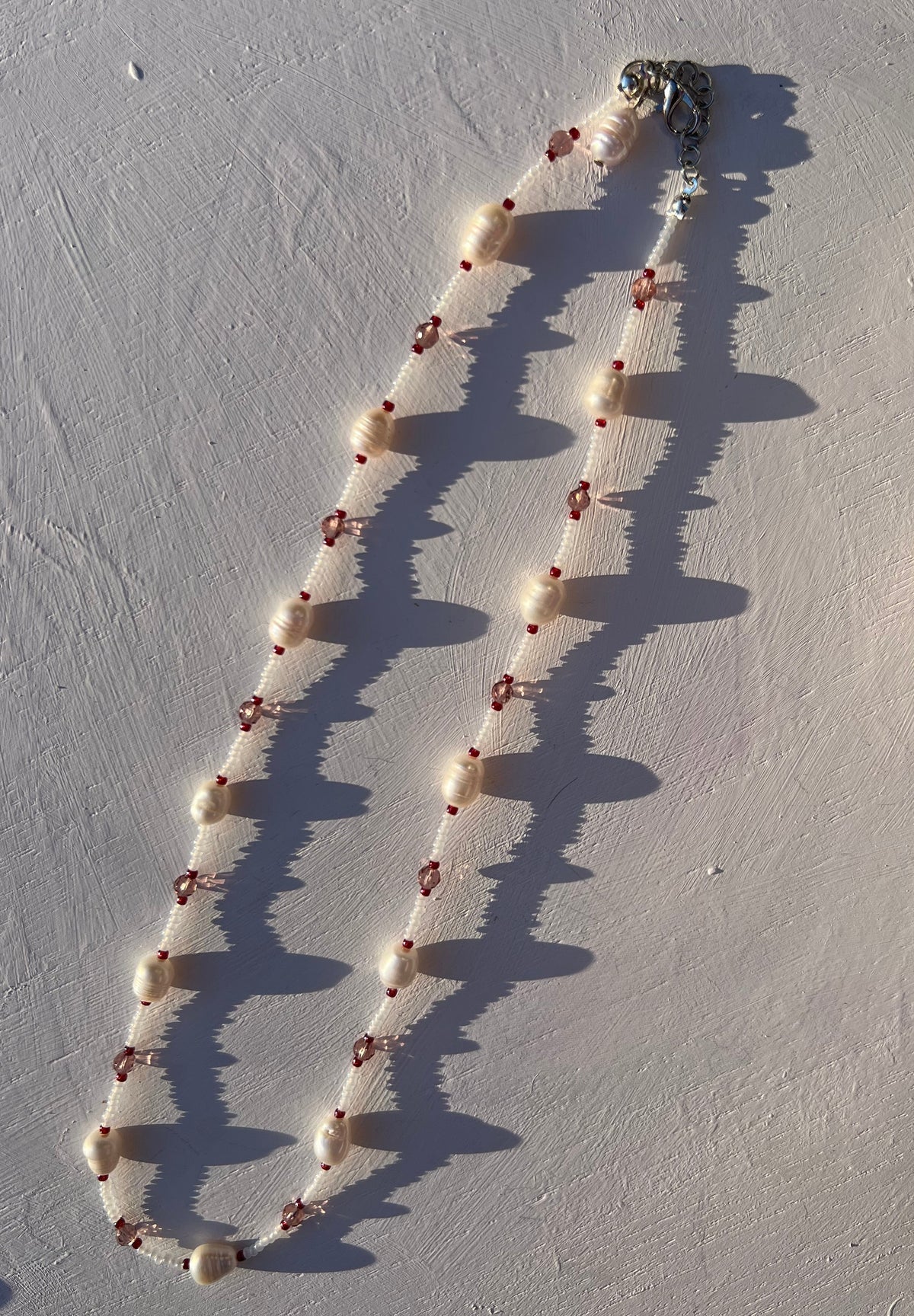 Beaded Pearl Necklace