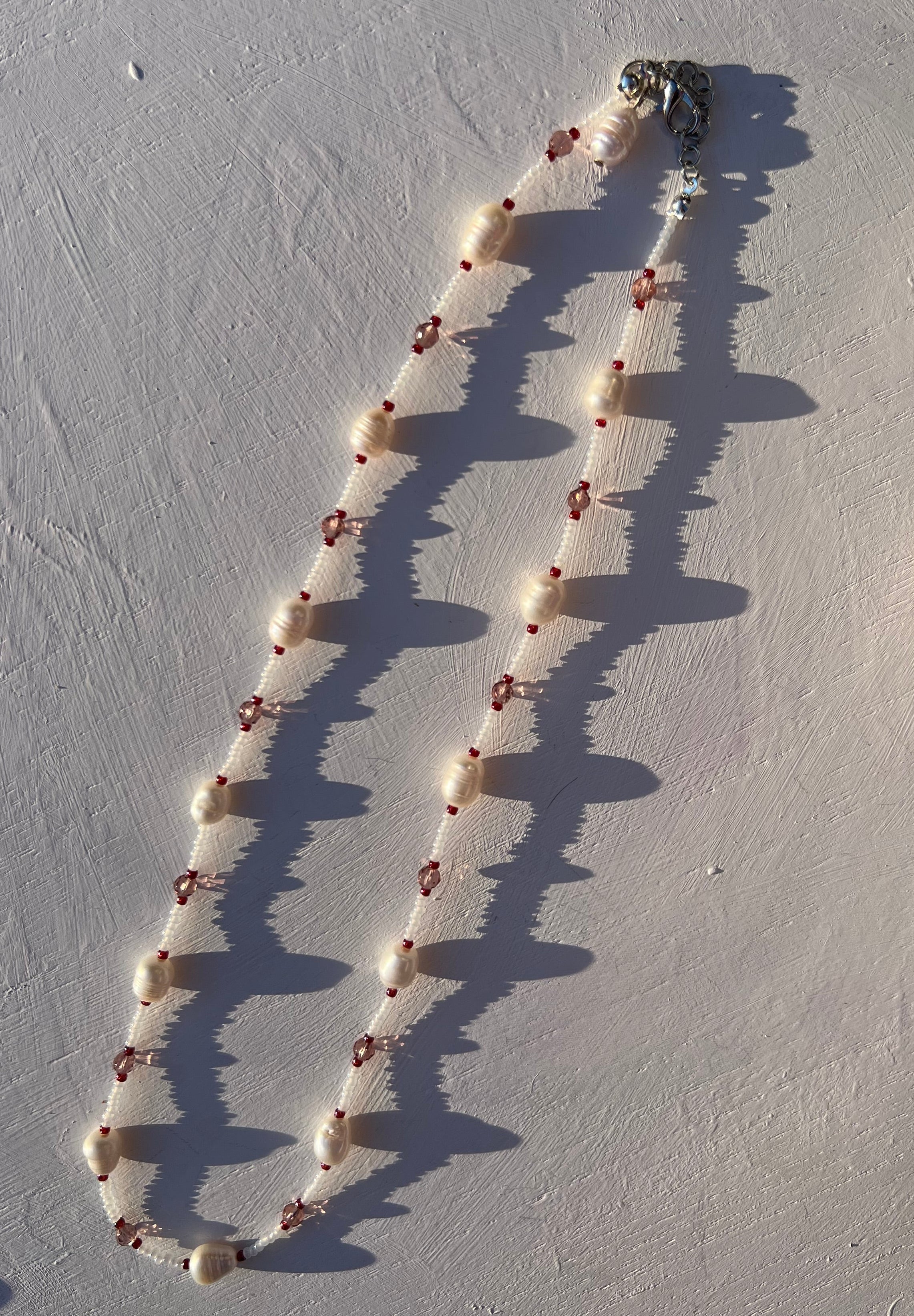 Beaded Pearl Necklace