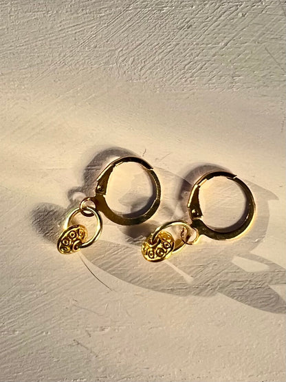 Dainty Gold Drop Earrings