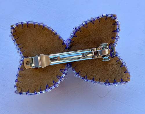 Beaded Hairbow - Purple